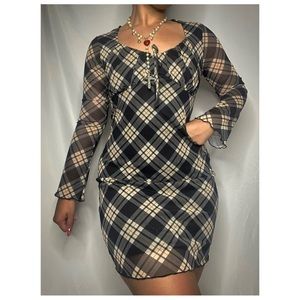 Primark Mesh Long Sleeve Dress